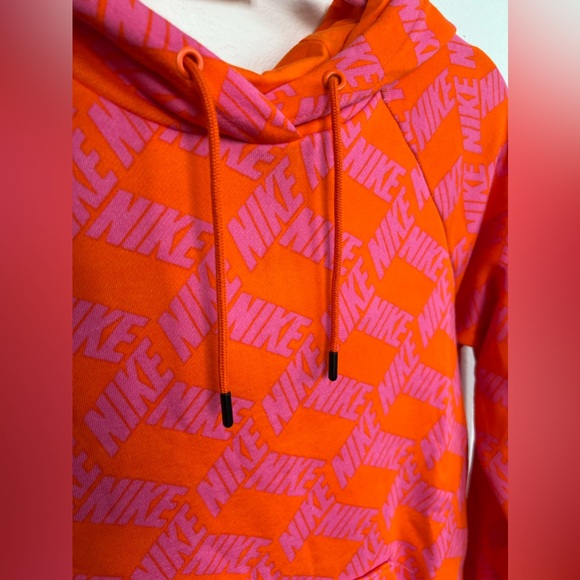 NEW Colourful Nike Women's Fleece Hoodie Size S - Picture 2 of 3